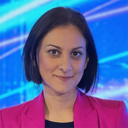 Sasha Qadri hire tech Technology Finance Business STEM TV News Presenter Moderator Faciiltator MC Host book at agent Great British Moderators